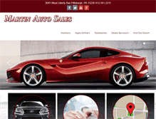 Tablet Screenshot of martinautosalesinc.com